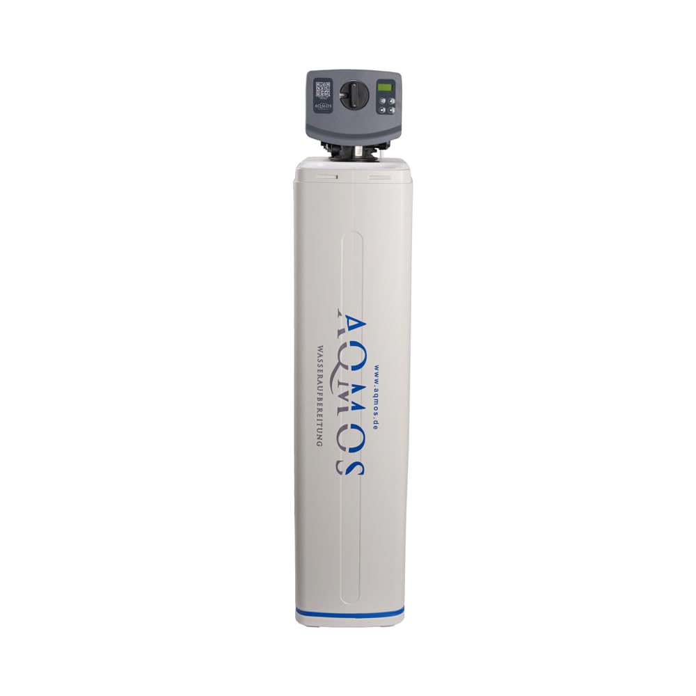 Aqmos water softening system (R2D2-72) with connection set and mounting block: anti-limescale system