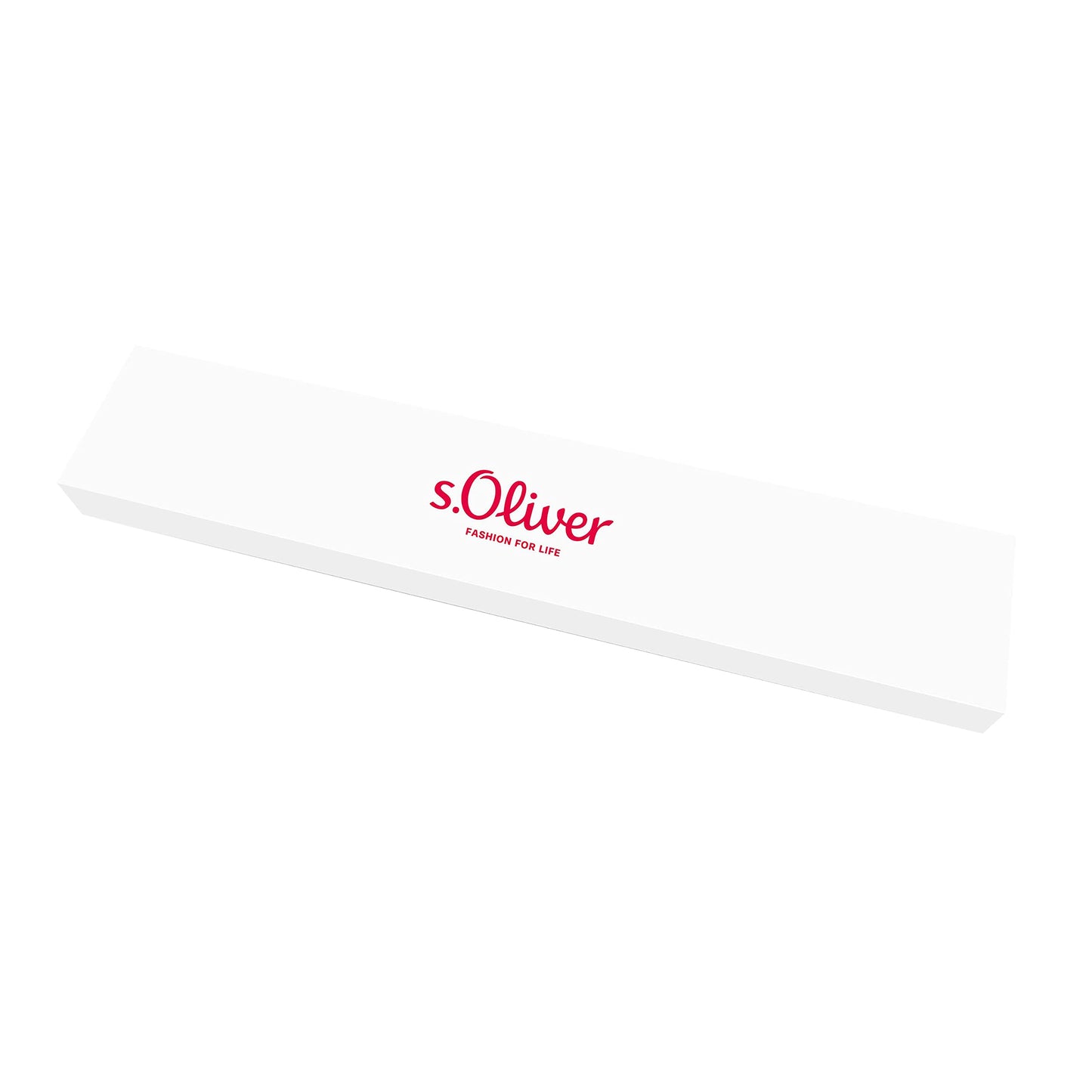 s.Oliver 'Infinity' leather-stainless steel bracelet for men in black (length: 20-21.5 cm)