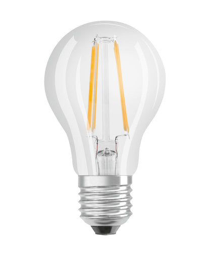 Osram LED Base Classic A lamp, socket: E27 | (Warm white 2700 K: 7W): Clear - Pack of 5