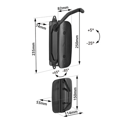 monTEK Swiveling Bike Wall Mount for the Garage | Holds up to 30 kg (Black)