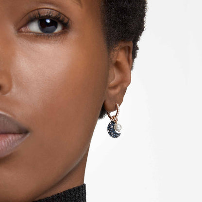 Swarovski 'Sublima' Luna Drop earrings with moon motif and radiant Swarovski crystals