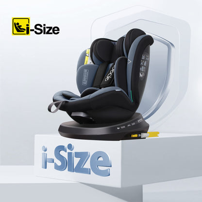 Reecle i-Size Child Seat (Black Gray) 0+/1/2/3 | ISOFIX, Safety Certified