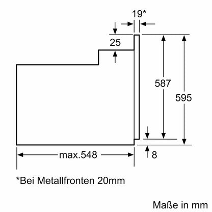 Siemens (HB113FBS1) iQ100 Einbau-Backofen, 60 x 60cm | 3D Heißluft, LED Display