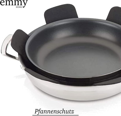 Emmy Home Felt Pan Protectors (5 pieces): Stacking Protection, Trivet