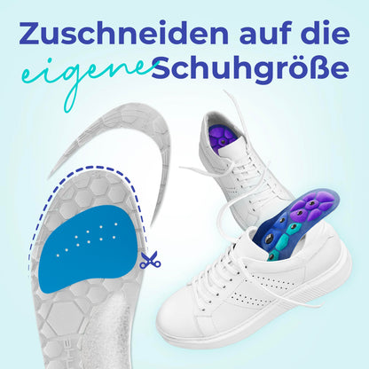 Akusoli Magnet-Einlegesohlen gegen Fersensporn & Plattfüße: Zuschneidbar