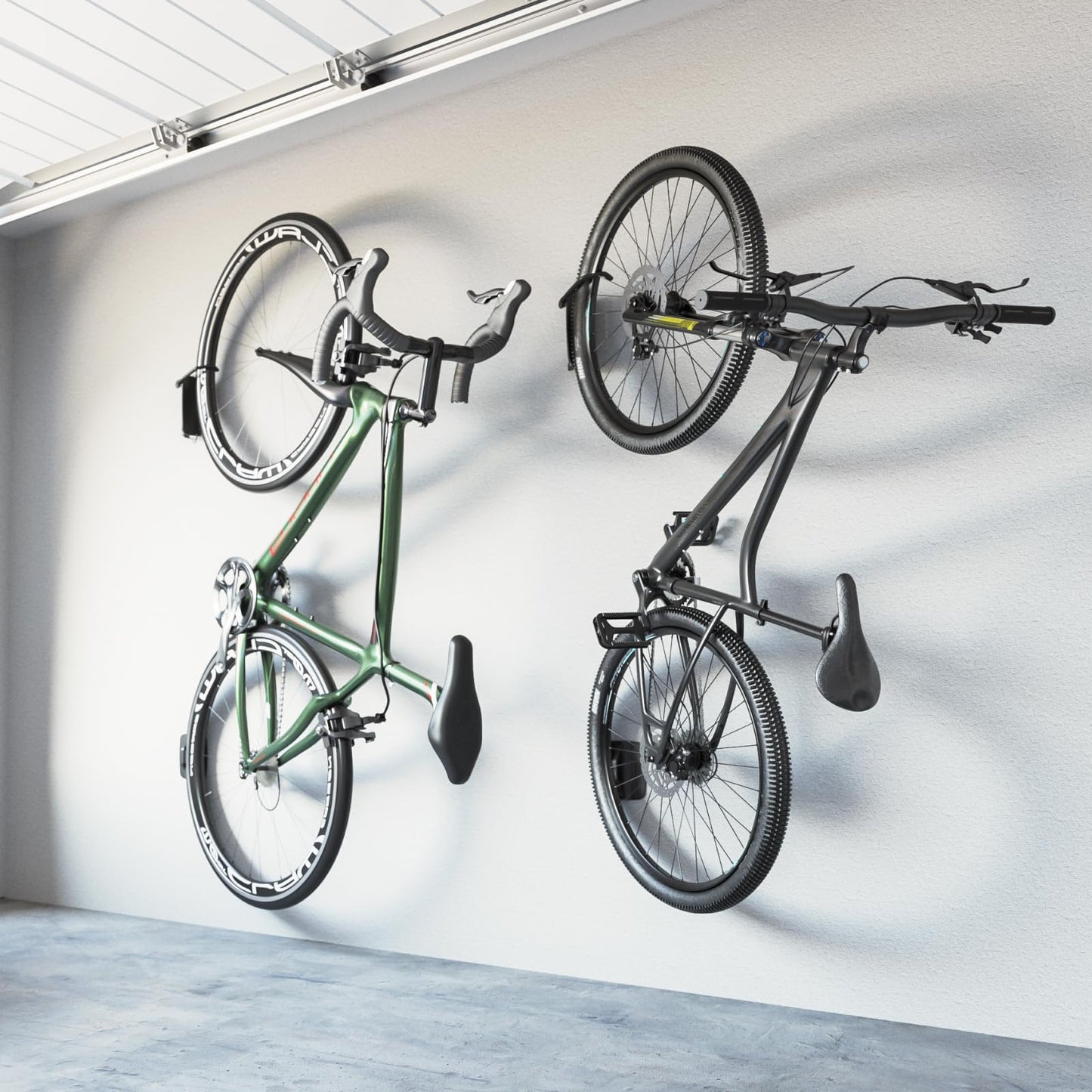 monTEK Swiveling Bike Wall Mount for the Garage | Holds up to 30 kg (Black)
