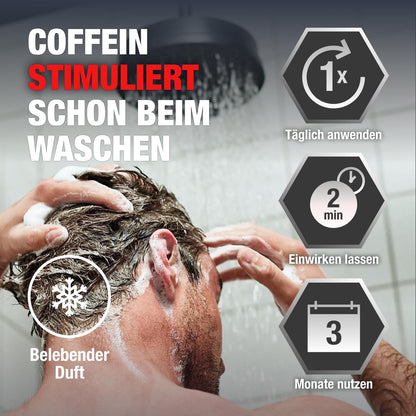 Alpecin Coffein-Shampoo C1 (2x600ml) gegen erblich bedingten Haarausfall