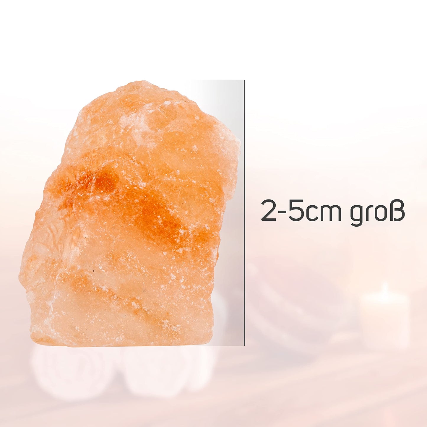 Natural rock crystal sauna salt (2kg) from Pakistan for sauna &amp; wellness