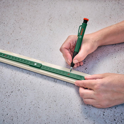 Bosch marking set with spirit level 25cm, scale 2m and deep hole marker pencil