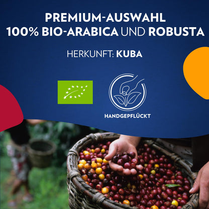 LAVAZZA 'Tierra for Cuba' organic coffee beans (1kg) with aromas of chocolate and dried fruits | Intensity: 7/10