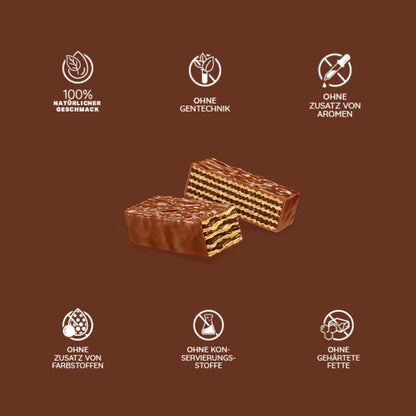 Loacker Gardena Chocolate Wafer Cookies (25x38g) with milk chocolate and cream filling