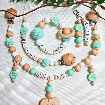Lovely Schnullerkette: Personalisiertes Baby Geschenk für Mädchen und Junge