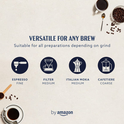 by Amazon Intenso Roasted Coffee Whole Beans (1kg: 2x500g): Rainforest Alliance Certified