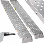 MONZANA® 2x access ramp: 400kg load capacity made of galvanized steel (160x22.5x4.5cm)