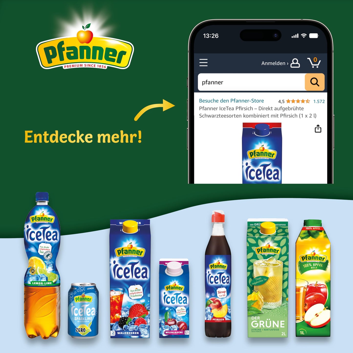 Pfanner 100% vitamin-rich apple juice (8 x 1 liter): no added sugar