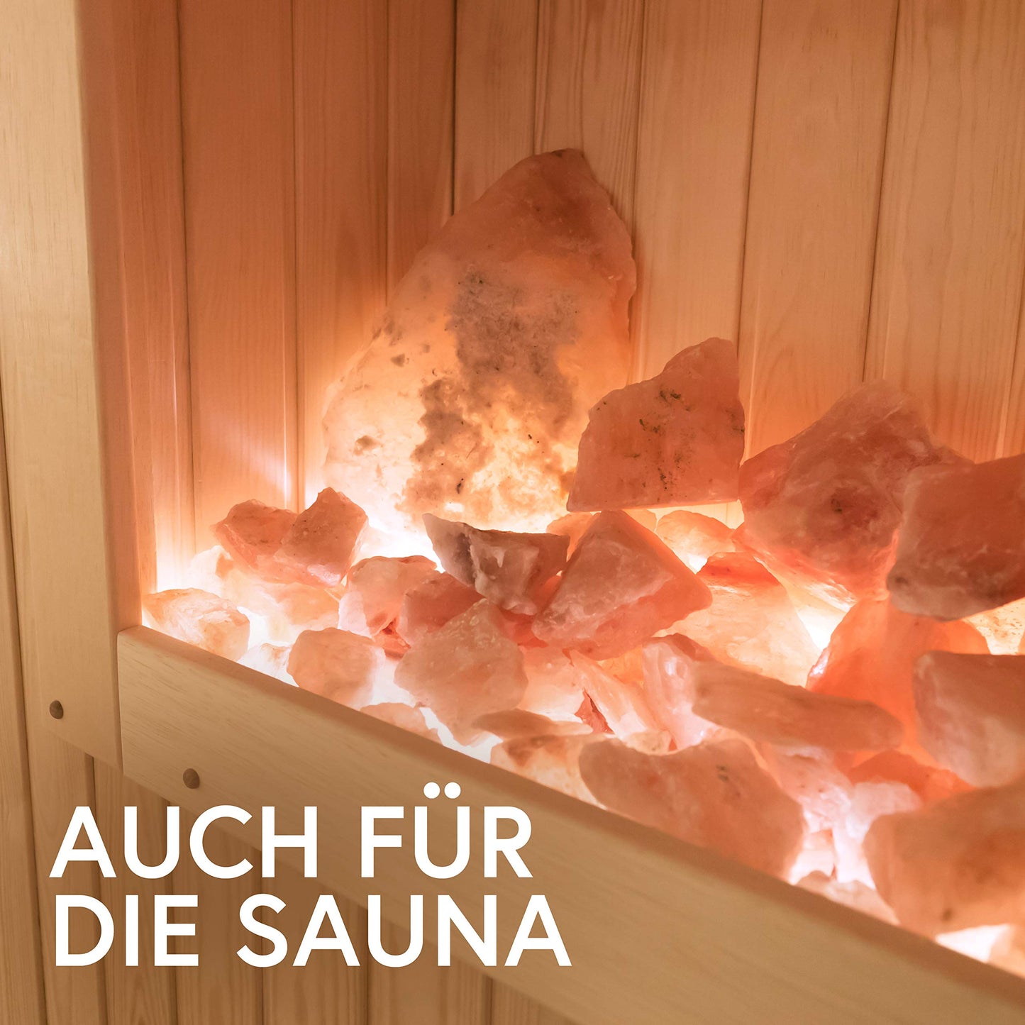 Natural rock crystal sauna salt (2kg) from Pakistan for sauna &amp; wellness