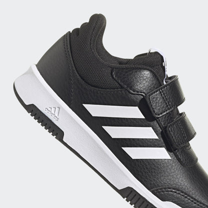 adidas 'Tensaur' Hook and Loop Laufschuhe für Kinder: Schwarz-Weiß