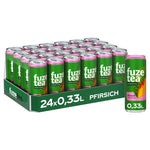 Fuze Tea with peach flavor in disposable cans (24 x 330ml)