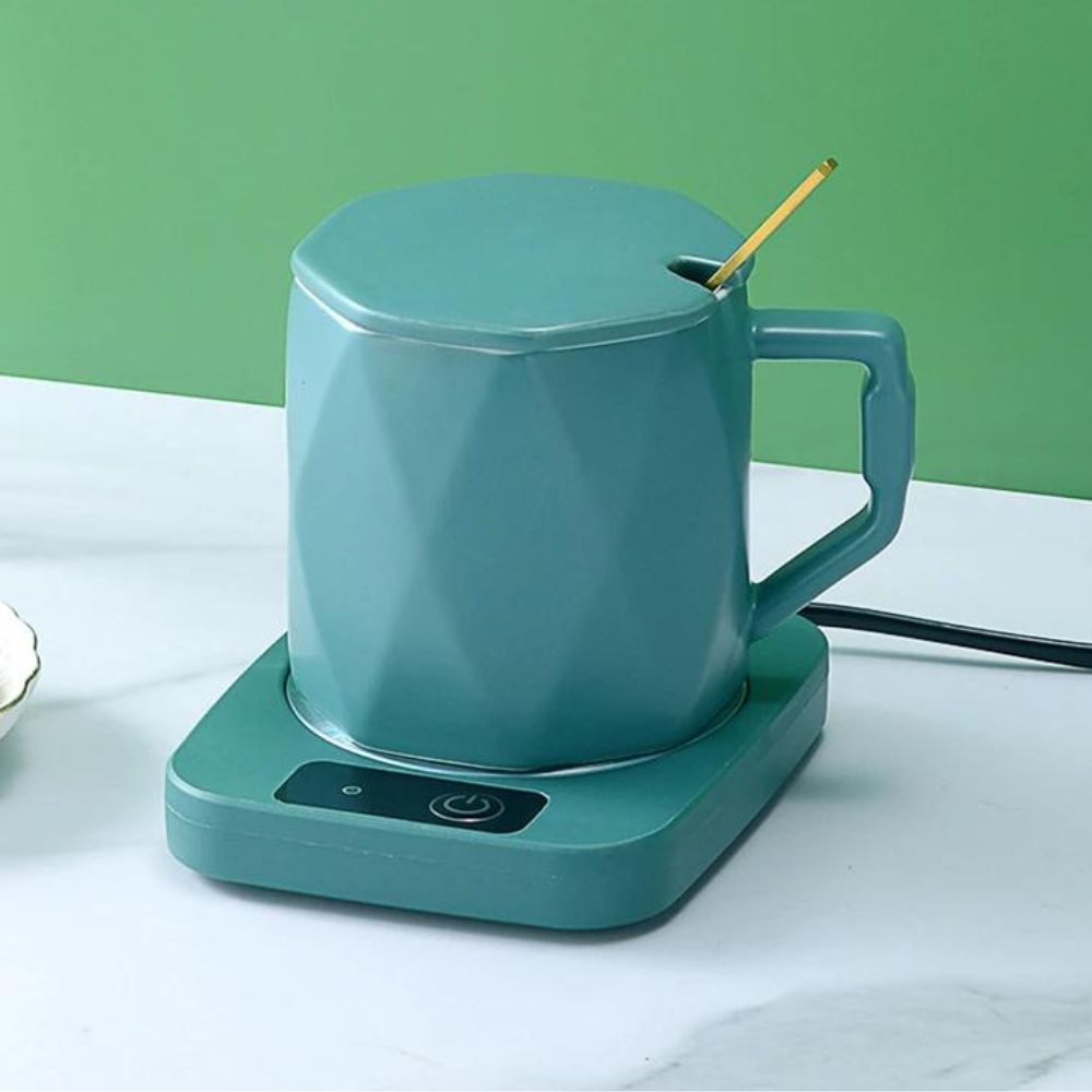 USB-Kaffeetassenheizer | elektrischer Getränkewärmer Geschenk-Set 4