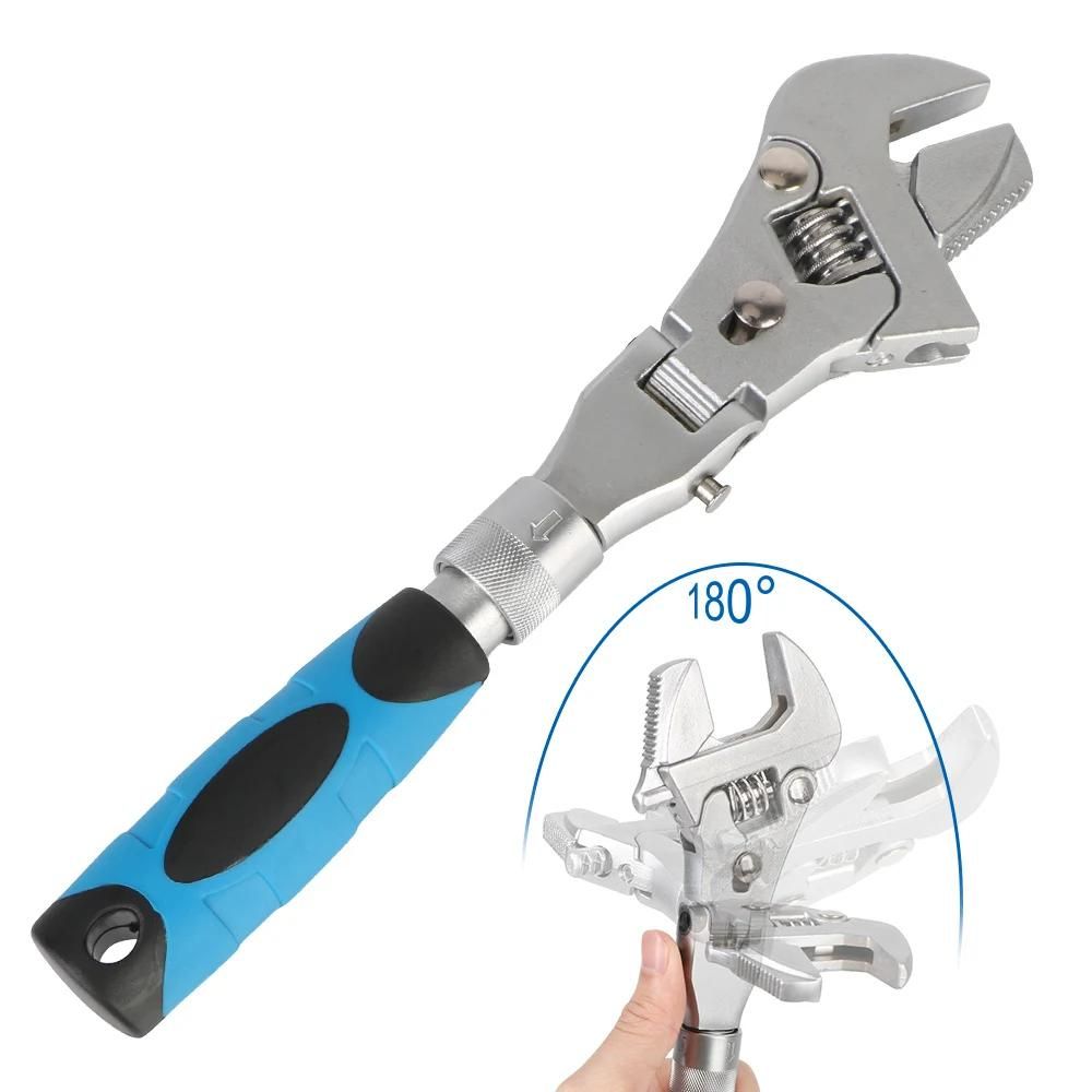 10-Zoll Ratschen-Drehmomentschlüssel mit 180° klapp- und drehbarem Kopf