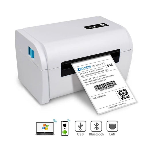 Imprimante Thermique ZJ9200 (4x6 pouces) avec Bluetooth USB | Bureau sans fil, impression de codes-barres d'étiquettes d'expédition 