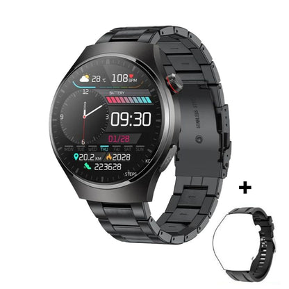 Smartwatch mit EKG-PPG Laser-Behandlung | Körpertemperatur, Blutzucker & Bluetooth-Anruf10
