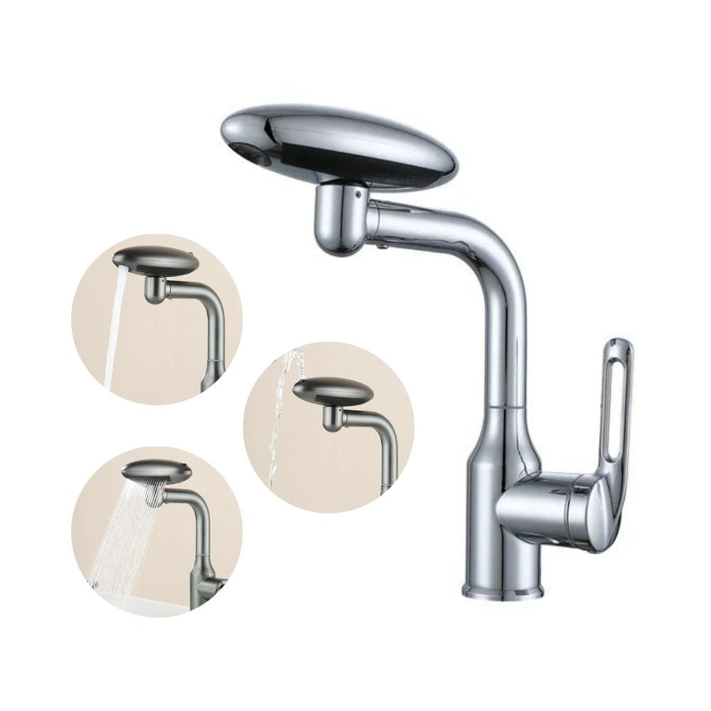 Edelstahl Wasserhahn mit 360° Rotation - 4 Wassermodi | Mehrschichtfiltration 1