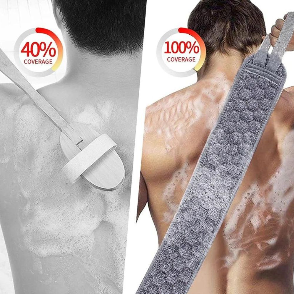 3-teiliges Körperpeeling-Set: Rückenschrubber - Badehandschuh - Duschbürste 1