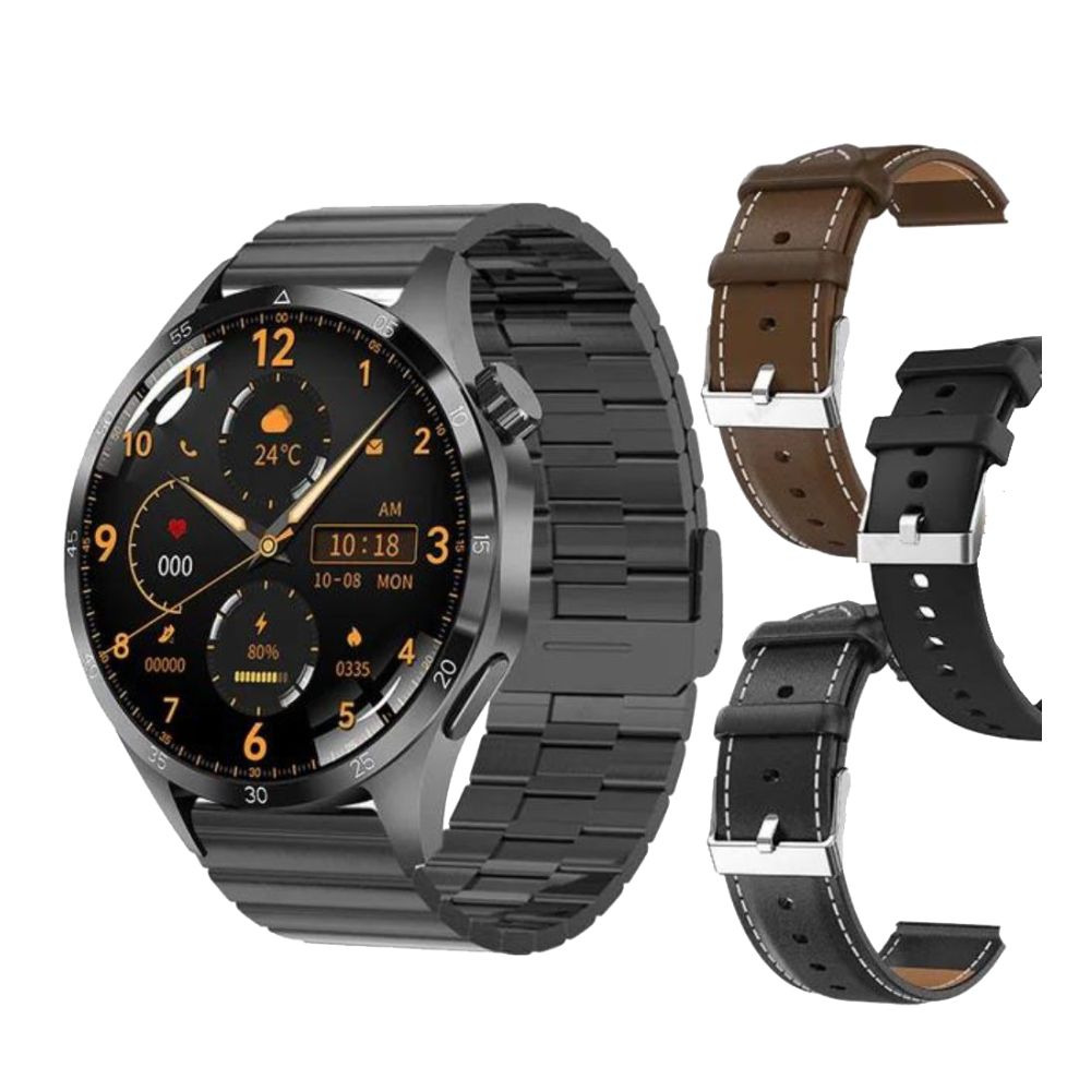 Watch GT4 Pro + Plus NFC Smartwatch: Amoled HD Display | Blutzuckerüberwachung, BT-Anruf, IP68 Wasserdicht (Upgrade Version 2024)4