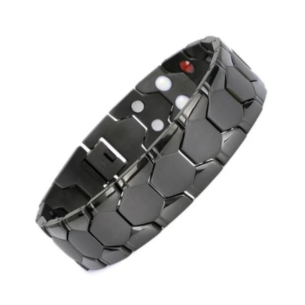 Herren Armband mit Magnettherapie für Gesundheit und Energie