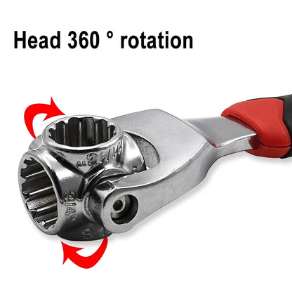 8-in-1 Universalschlüssel: 360° Drehung, 6-Punkt-Design | Ideal für Möbel- und Autoreparaturen (250mm)2