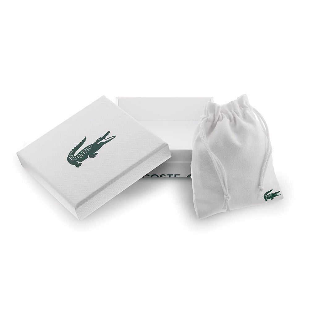 Lacoste 'METROPOLE' Edelstahl-Armband für Herren verziert mit Petit-Piqué-Muster