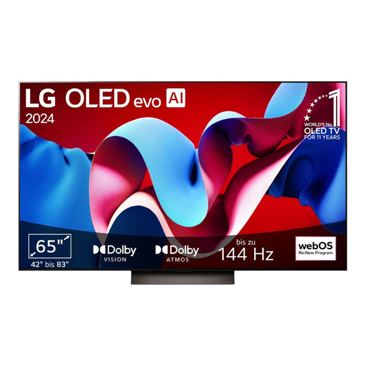 LG 'OLED evo' Fernseher (65 Zoll - 165cm): α9 Gen7 4K AI-Prozessor | OLED65C47LA