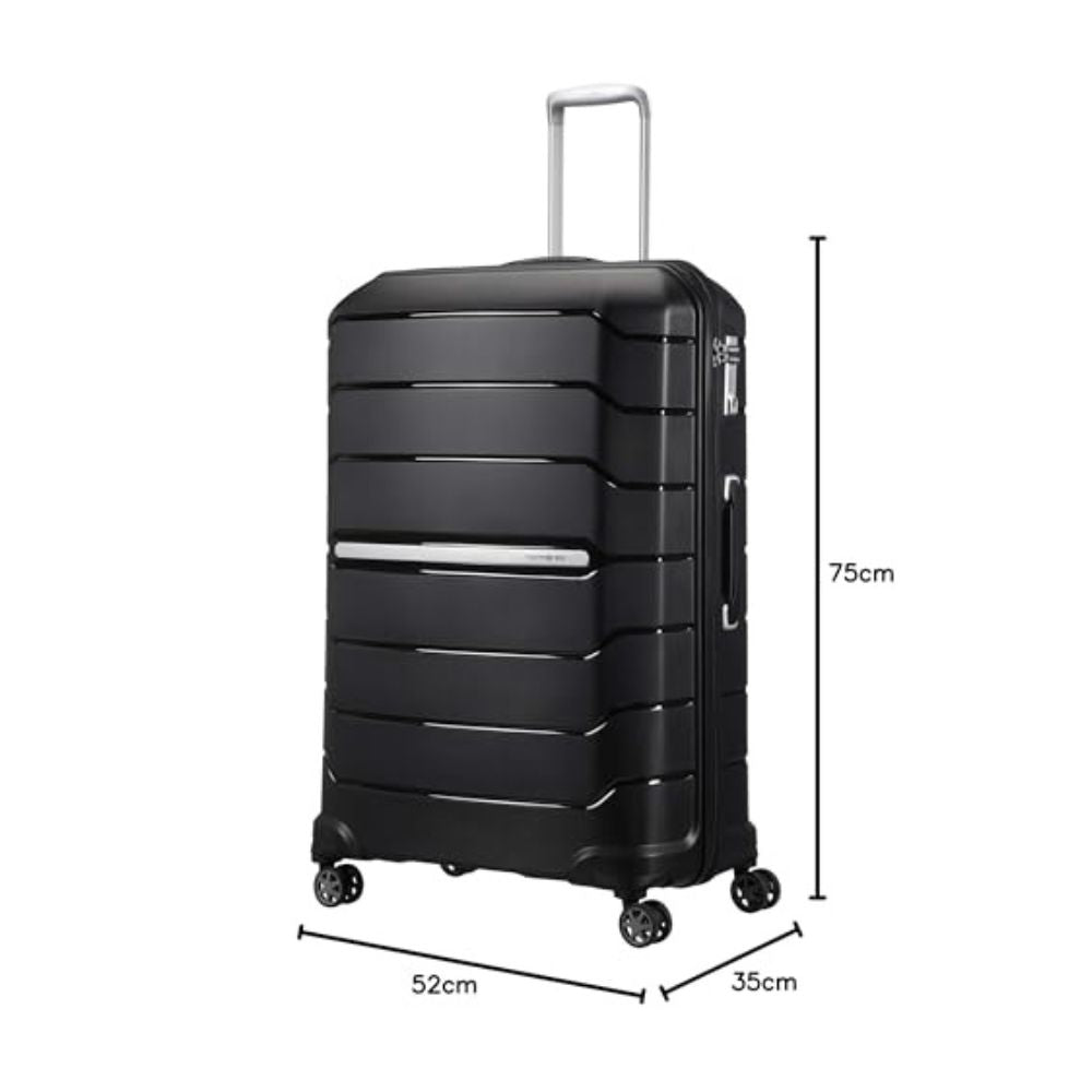 SAMSONITE Flux - Spinner L: Expandable Suitcase (75 - 99 cm/111 liters) | Black