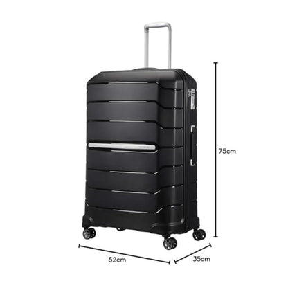 SAMSONITE Flux - Spinner L: Expandable Suitcase (75 - 99 cm/111 liters) | Black