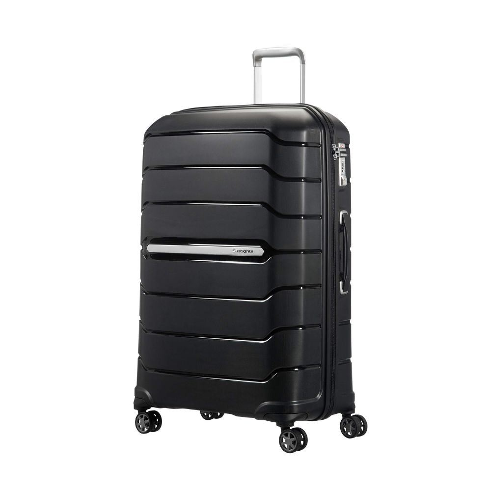 SAMSONITE Flux - Spinner L: Erweiterbarerer Koffer (75 - 99cm/111 Liter) | Schwarz