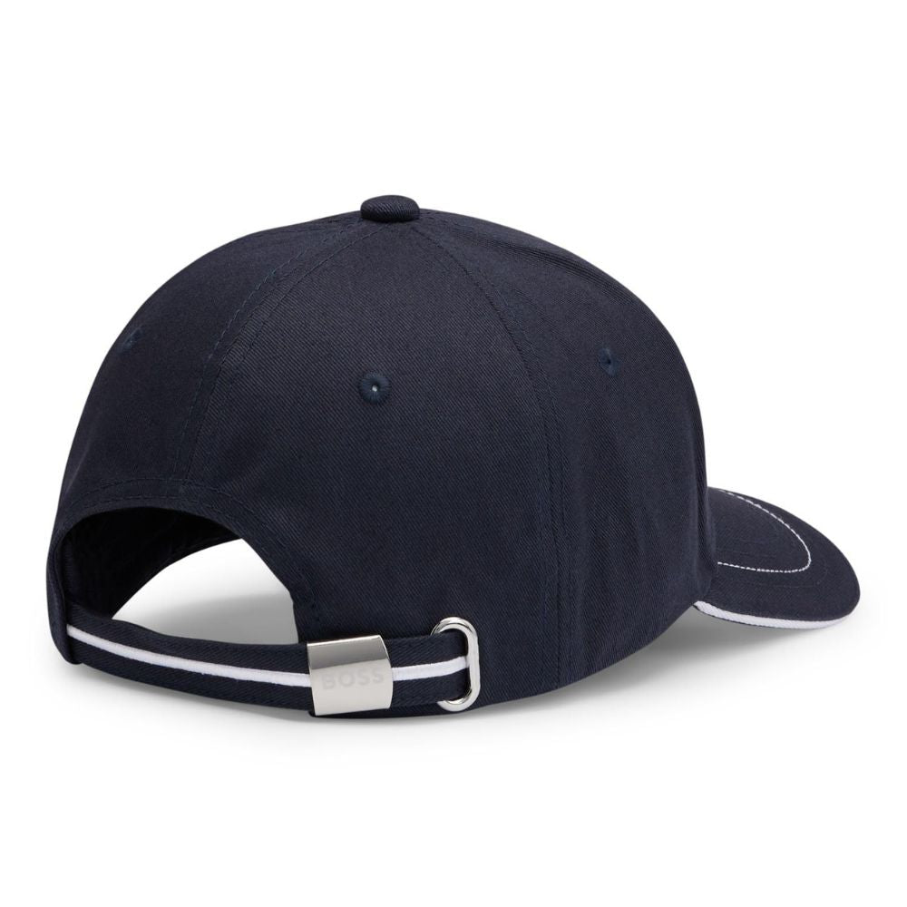BOSS Herren Cap: Baumwoll-Twill, Logo-Print, Verstellbar | Einheitsgröße