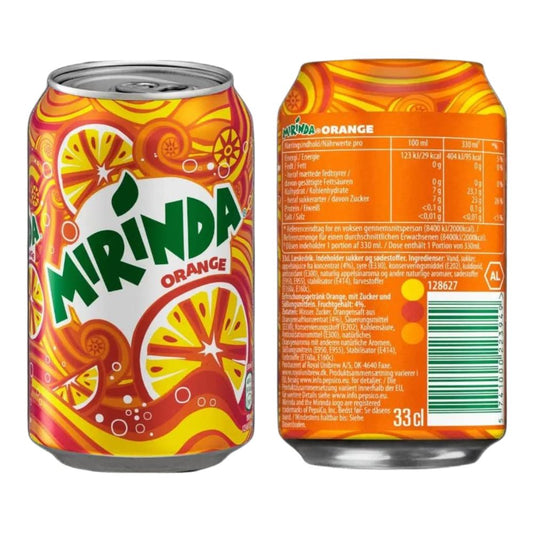 Mirinda 'Orange' Erfrischungsgetränk (72x0,33l Dosen)