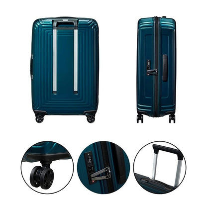 SAMSONITE Neopulse - Spinner M: Reisekoffer (69cm - 74 Liter) | Metallic Blue
