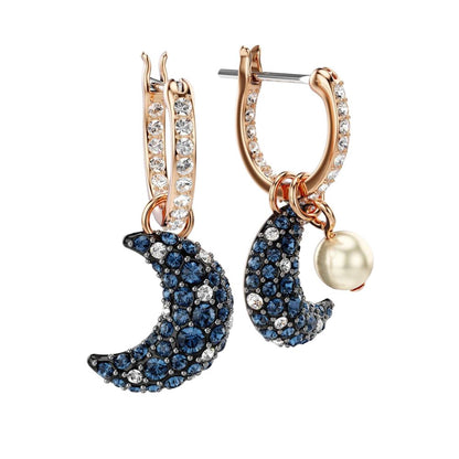 Swarovski 'Sublima' Luna Drop earrings with moon motif and radiant Swarovski crystals