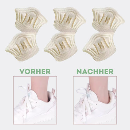 Fersenpolster (5 Paar-10 Stück): Verstellbare Einlegesohlen für Sportschuhe, Fersenprotektor, Schuhpads