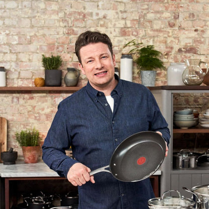 Tefal 'Jamie Oliver by Cook's Direct On' Edelstahl-Bratpfanne (28cm): Backofenfest