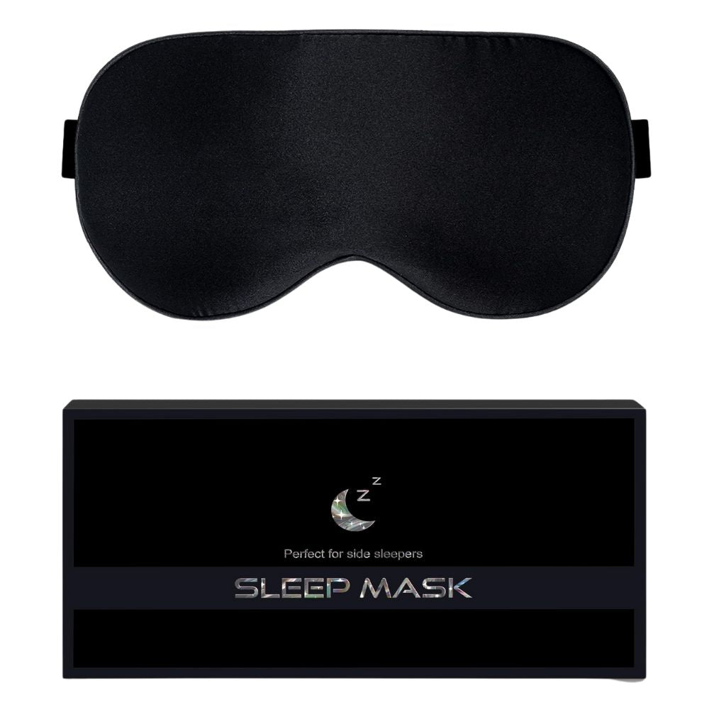 AOSUN sleep mask made of 100% organic silk: lightproof &amp; skin-friendly, OEKO-TEX