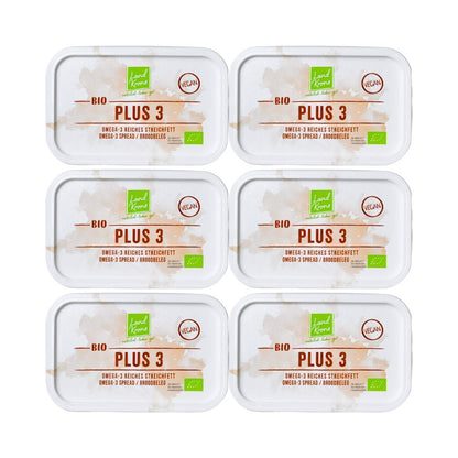 Landkrone Bio Plus 3 Brotaufstrich (6x250g) mit Raps- und Walnussöl