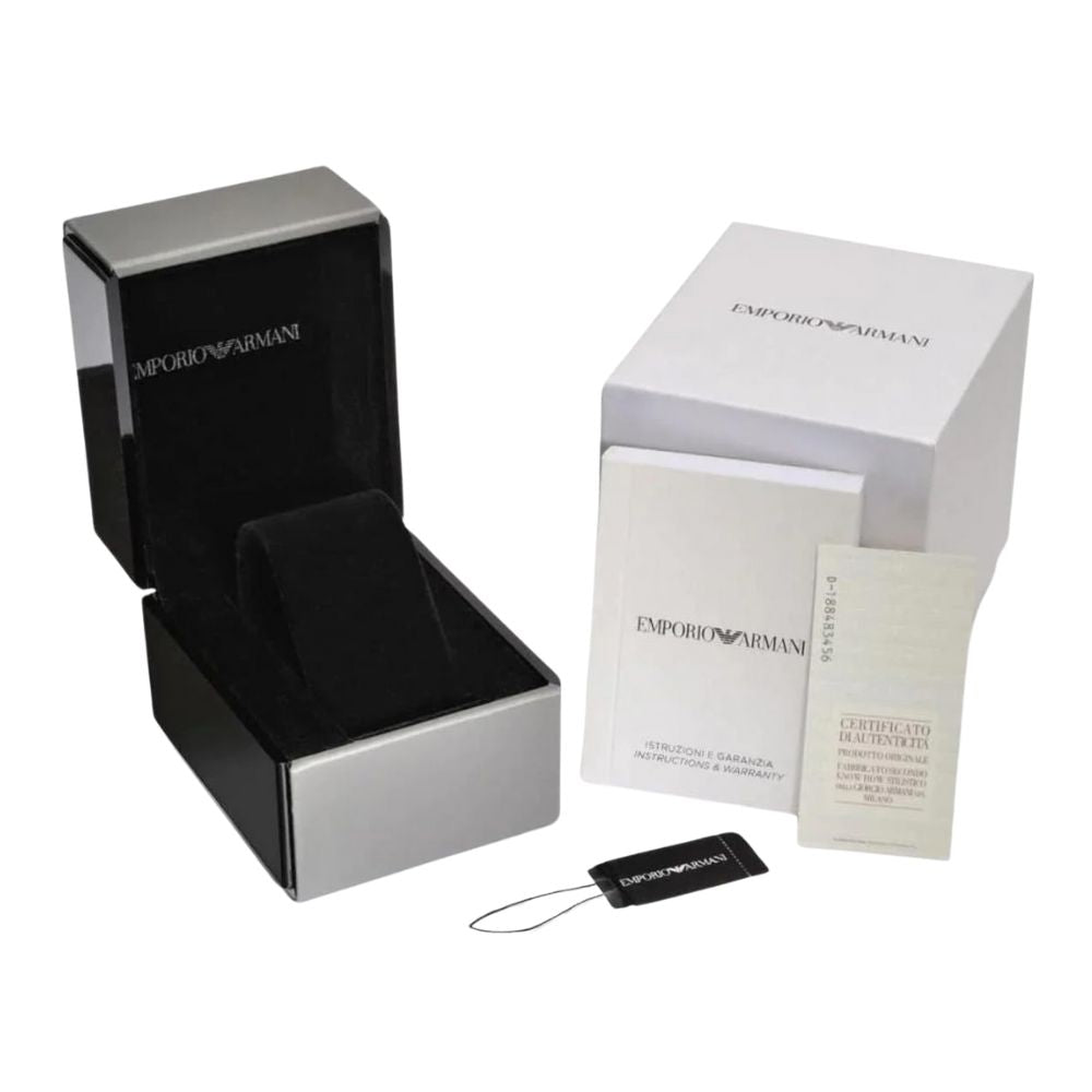 Emporio Armani 'AR11128' ladies' watch (32mm): stainless steel case, mesh strap