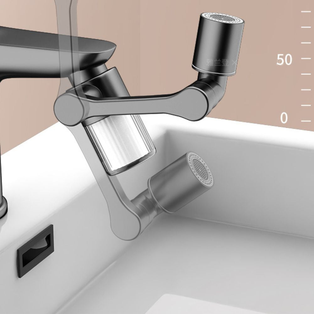 1440° drehbarer Wasserhahn-Verlängerung mit Wasserfilter | 2-Modi Multifunktions-Sprayer für Küche & Bad