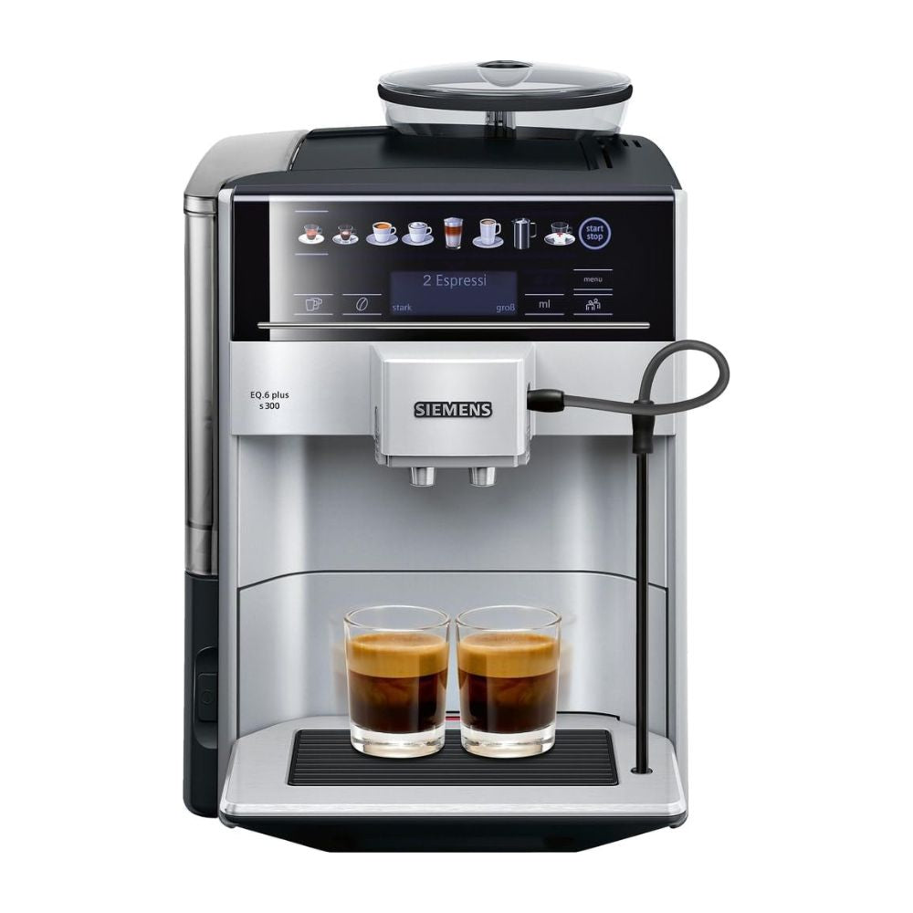 SIEMENS 'EQ6 Plus S300' Kaffeevollautomat für viele Kaffeespezialitäten, Milch-Aufschäumdüse, Keramikmahlwerk