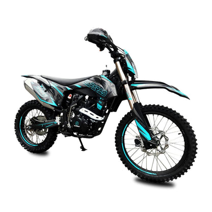 RV-PARTS Alfarad-T7 Crossbike: 20,5 PS, 5-Gang, Elektrostarter & Sportausstattung
