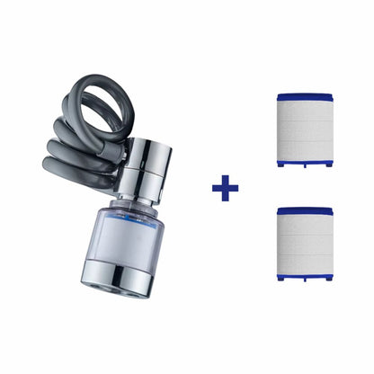 Universal 360° Küchenarmatur mit Filter & Wasserspar-Duschkopf: Drehbarer Aufsatz (Set: 1-Modi mit 2 Wasserfilter)
