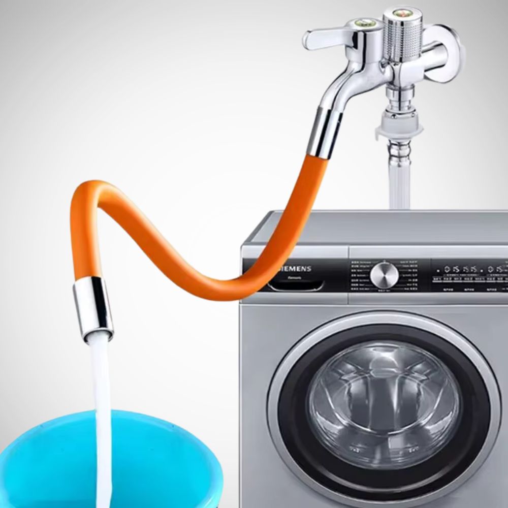 Universal Wasserhahn-Extender | 360° Silikon-Schlauch für Küche & Bad